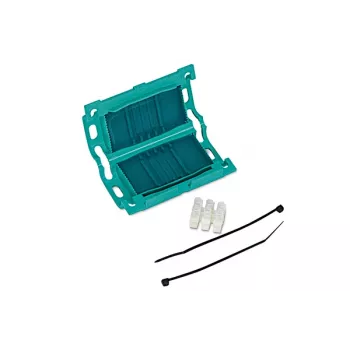 HellermannTyton support de serre-câble 435-00650 vert polypropylène autocollant 47x27 mm