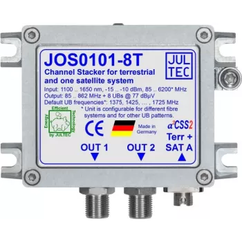 JULTEC JOS0101-8T convertisseur Unicable II JESS 1x fibre optique FC/PC 8x récepteur