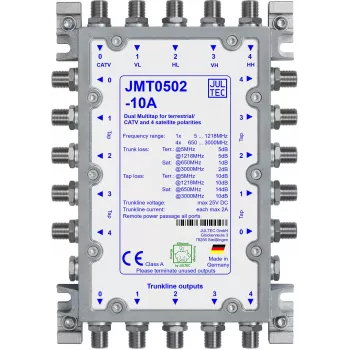 Multi-tap passif Jultec JMT0502-10A, 5 lignes trunk, 2 sorties tap