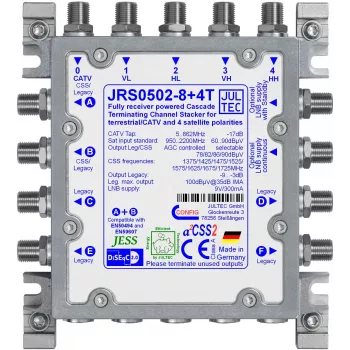 Convertisseur monocâble Jultec JRS0502-8+4T