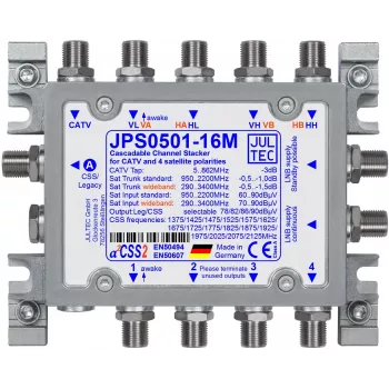 JULTEC JPS0501-16M convertisseur monocâble Unicable II 1/16 UB