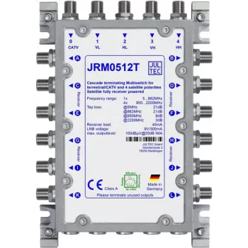 JULTEC JRM0512T Multiswitch 12 sorties 4 entrées SAT