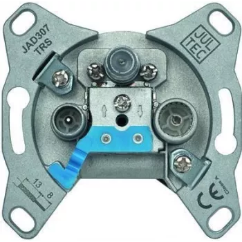 JULTEC Prise murale d'antenne JAD307TRS 3 trous découplée par diode (TV, radio, SAT)