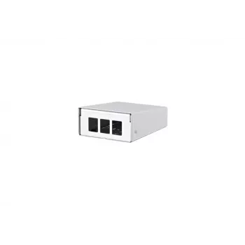 Metz Connect boîtier apparent Keystone 3 ports blanc pur, sans capot