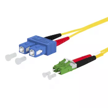 METZ CONNECT OpDAT Câble de brassage SC-D/LC-D APC OS2 2,0 m