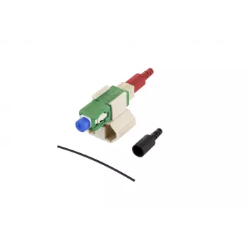 Connecteur à raccorder sur site SC OS2 monomode vert METZ CONNECT 1509QAEA0010-E, 10 pièces