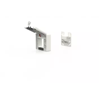 Boîtier encastré METZ CONNECT IP44 2 ports non équipé pour module MC blanc pur