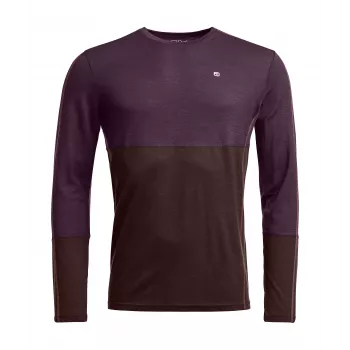 Ortovox 185 Rock N Wool Long Sleeve - Dark Wild Berry, taille L