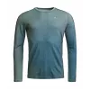 Sous-couche Ortovox 185 Rock'N'Wool Print LS - AOP Green Sage, taille M