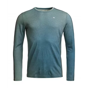 Sous-couche Ortovox 185 Rock'N'Wool Print LS - AOP Green Sage, XL