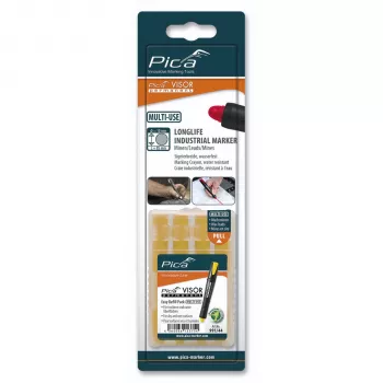 Recharges permanentes Pica VISOR jaunes (lot de 10) - SB