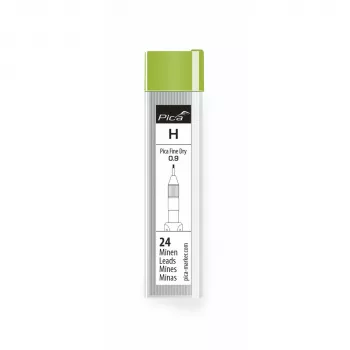 Recharges PICA-MARKER Pica Fine-Dry H - 10 mines, 0,9 mm, graphite