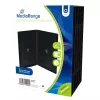 Boîtier DVD double MEDIARANGE Retail Pack - boîte vidéo DVD - capacité : 2 CD/DVD - noir (lot de 5)