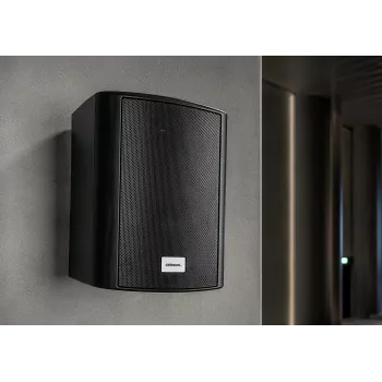 celexon 525-B ensemble d'enceintes actives 2 voies, 2 x 30 W RMS, avec supports muraux, noir (1000003398)