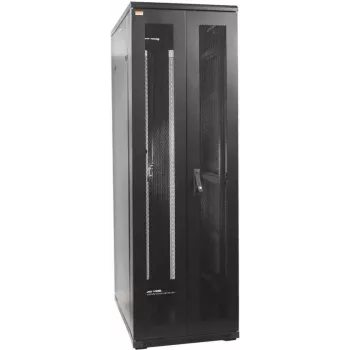 Armoire réseau IT-BUDGET 19 inch SRK - 42U - 600x600 mm - doubles portes perforées avant et arrière - prémontée - noire (99ITB19SRK4266DTSNM)