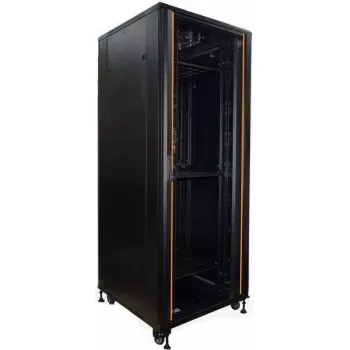 Armoire réseau IT-BUDGET 19 inch SRK - 42U - 800x800 mm - porte vitrée/tôle d'acier - passe-câbles - montée - noire (99ITB19SRK4288GSNM)