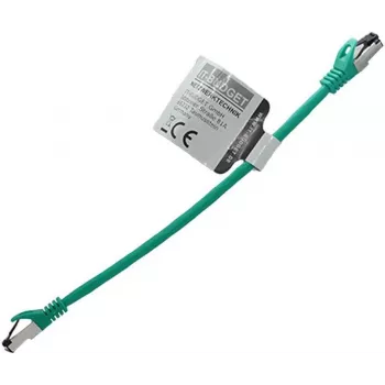 Câble de brassage IT-BUDGET Full Copper Premium - Flex AWG 26 - Cat.8.1 - 2000 MHz - sans halogène - PoE+ - 40 Gbit - vert - 0,5 m (90ITBFLEX81PK050GR)
