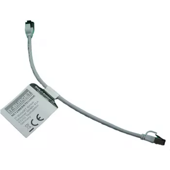 Câble de brassage IT-BUDGET Full Copper Premium - Slim AWG 28 - Cat.8.1 - 2000 MHz - sans halogène - PoE+ - 40 GBit - gris - 0,50 m (90ITBSLIM81PK050G)