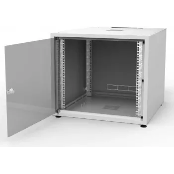 Baie réseau 19 pouces IT-BUDGET SJB - 10U - 600x600 mm - porte vitrée - panneau arrière - gris clair (W-3987-01-01-011-BBL)