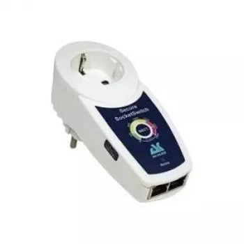 ROLINE AK Secure Interrupteur de prise 1x prise de terre, 1,5 m, noir