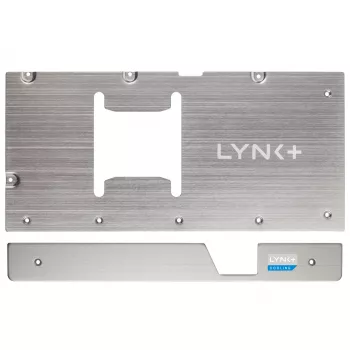 Kit de plaque LYNK+ 5090 Zotac argent - backplate GPU pour modding RTX 5090
