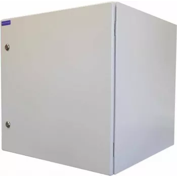 Armoire réseau 19 pouces RESISTER Pro - IP66 pour extérieur et usage industriel - porte métallique massive - 12HE - 600x600 mm - gris clair (90RR19WV126MG)