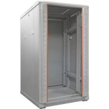 Armoire réseau 19 pouces IT-BUDGET SRK - 27HE - 600x600 mm - porte en verre trempé/acier massif - préassemblée - gris clair (RAL 7035) (99ITB19SRK2766GGNM)