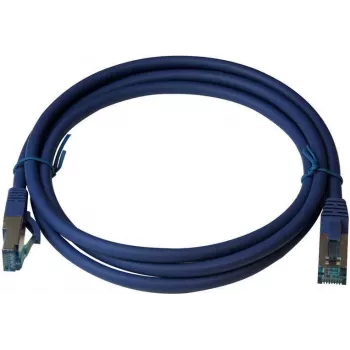 Câble patch premium IT-BUDGET Cat.6A S/FTP LSZH 0,50 m bleu