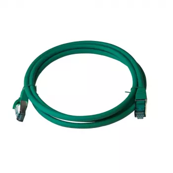 Câble patch premium IT-BUDGET Full Copper Cat.6A 500 MHz LSZH PoE+ AWG 26/7 vert 1,5 m