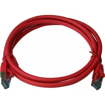 Câble patch premium IT-BUDGET Full Copper - Cat.6A - 500 MHz - sans halogène - PoE+ - AWG 26/7 - rouge - 20 m