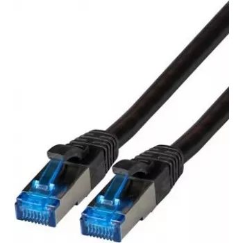 Câble patch premium IT-BUDGET Full Copper - Super Flex TPE - Cat.6A - 500 MHz - LSZH - PoE+ - AWG 27 - noir - 0,15 m