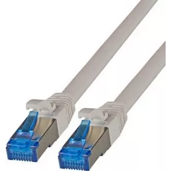 Câble patch IT-BUDGET Full Copper Premium - Super Flex TPE - Cat.6A - 500 MHz - LSZH - PoE+ - AWG 27 - gris - 1,50 m
