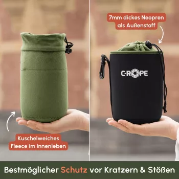 C-ROPE Lens Bag V2 Black XS 8x8cm Retail