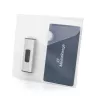 MEDIARANGE Boîte de rangement pour clé USB avec 2 compartiments et perforations, lot de 10, transparente