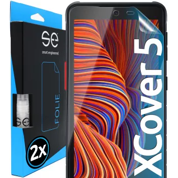 smart.engineered 2x3D Screen Protector for Samsung Galaxy Xcover 5 Transparent (2-Pack)