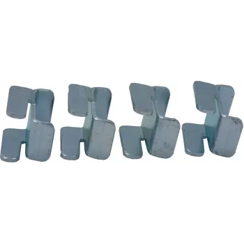 Rockstable Ensemble de connexion 19 - Panneau de brassage - Acier SPCC - Argent - 4 pièces (RS19-MS01)