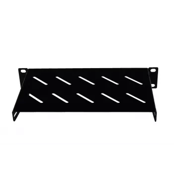 Rockstable Étagère 1U 10 pouces - Plateau - Noir - SPCC - Acier - 1U - Ovale - 25,4 cm (10 pouces) (RS10-33HYL)