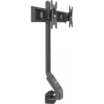 Rockstable RS-MM005 Support pour deux moniteurs Advanced - Pince / Passage de câble - 16 kg - 33 cm (13 pouces) - 68,6 cm (27 pouces) - 100 x 100 mm - Noir
