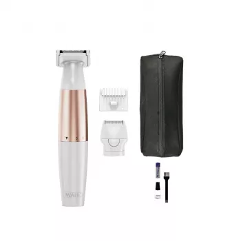 Wahl TRIM and SHAVE 3028668 tondeuse bikini, rechargeable, humide et sec, blanc/rose
