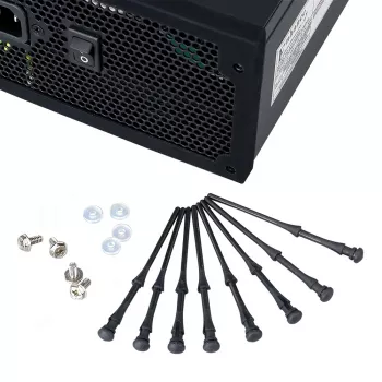 Supports de ventilateur antivibration Akasa AK-MX002 - noirs - caoutchouc - silicone - lot de 4