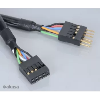 Câble d'extension FireWire IEEE 1394 Akasa EX1394I-40 40 cm (0,4 m) 6 broches mâle vers femelle noir