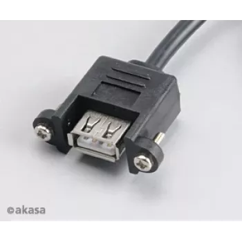 Câble USB 2.0 interne vers externe Akasa AK-CBUB06-60BK, 60 cm, noir