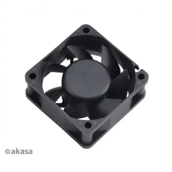 Ventilateur de boîtier Akasa 60x25 mm noir 3 broches palier lisse vitesse moyenne