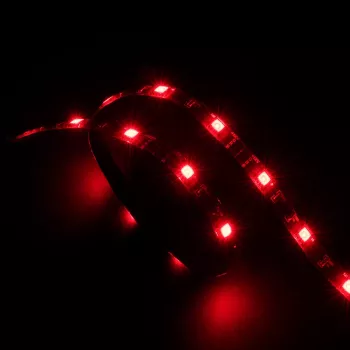 Akasa Vegas AK-LD02-05RD Bandeau LED rouge pour éclairage de boîtier PC, 50cm, 30 LED, 12V