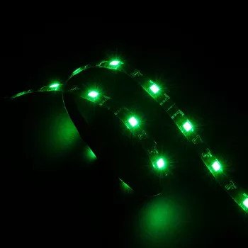 Akasa Vegas AK-LD02-05GN Bandeau LED vert pour boîtier PC - 50cm, 30 LED, SMD 5050, 12V DC, Molex