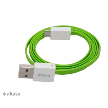 Câble USB 2.0 Akasa PROSLIM rose Superslim synchronisation et charge A - Micro B - 1 m