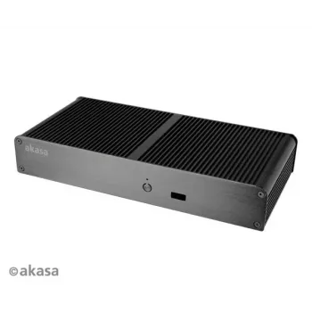 Boîtier NUC fanless Akasa Tesla T - noir - UCFF - USB