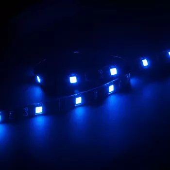 Bande LED bleue Akasa Vegas M AK-LD05-50BL pour éclairage de boîtier PC, 50 cm, magnétique, 12V