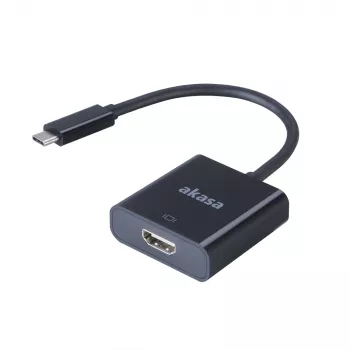 Adaptateur vidéo externe Akasa - USB-C vers HDMI - 4K@60Hz - noir