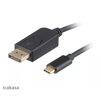 Câble USB-C vers DisplayPort Akasa AK-CBCA11-18BK 1,8 m - 4K@60Hz - noir
